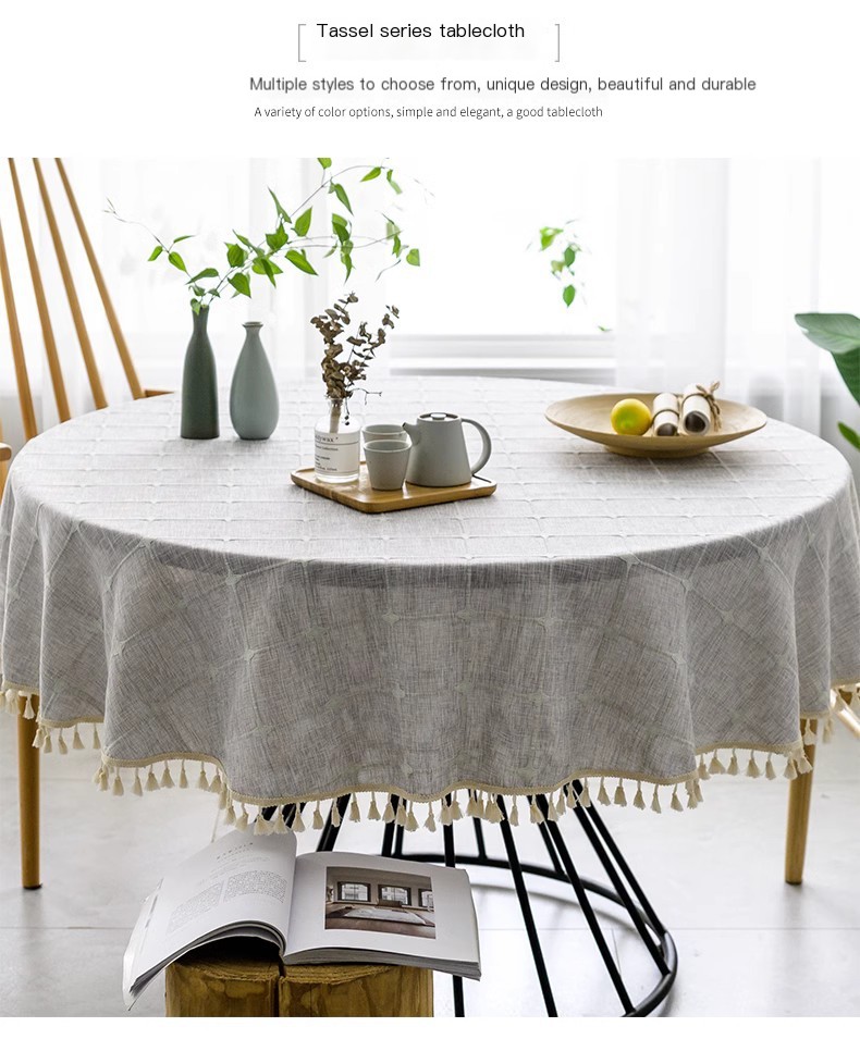 Close-up of tablecloth texture