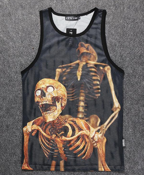3D Double-Sided Printed Mesh Tank Top