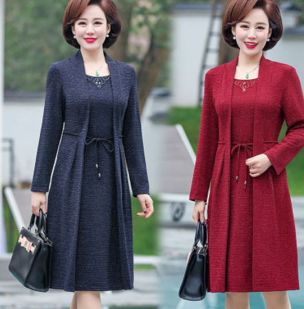 Side View of Long-sleeved Dress