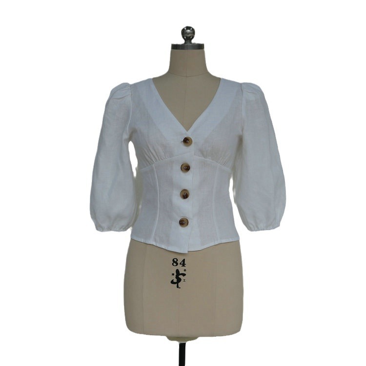 Puff Sleeve Women's Shirt - Image 2