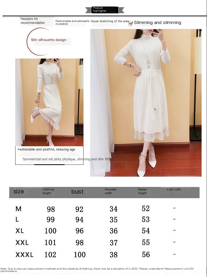 High Neck Sweater Dress 1