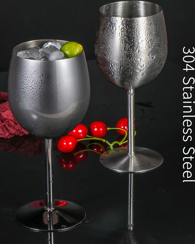 Stylish Stainless Steel Wine Glass