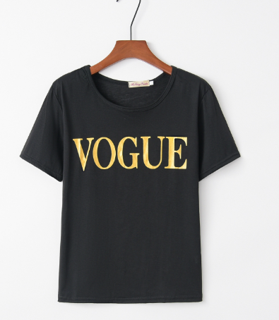 vogue Women's Short Sleeve T-Shirt Design
