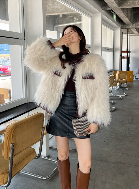Stylish Fox Fur Jacket