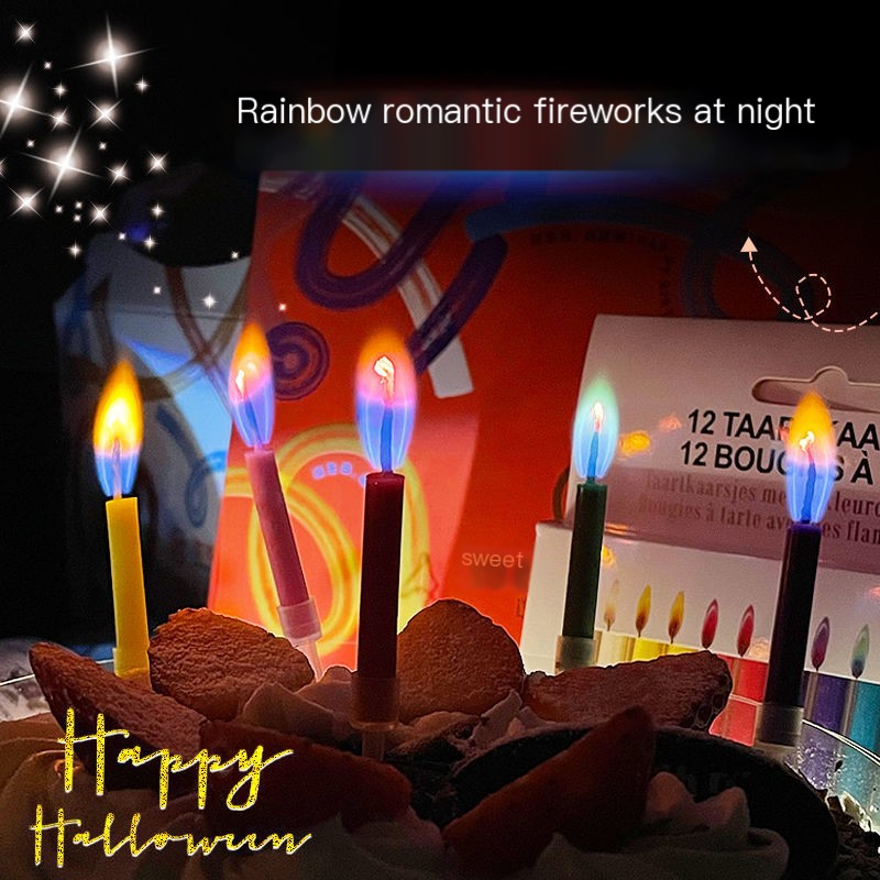 Colorful Flame Candle 3