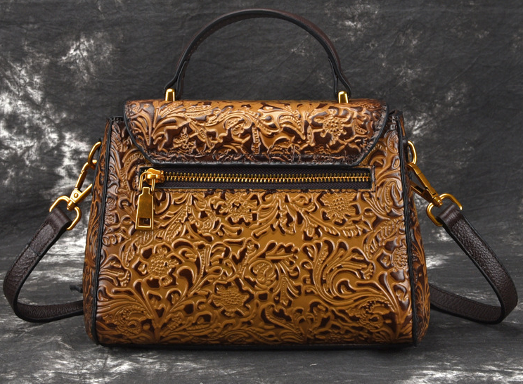 Retro Leather Backpack Image 3