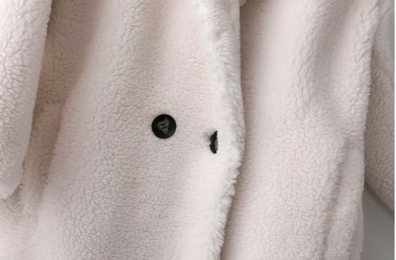 Long Teddy Fur Coat Details