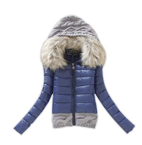 Knitted Patchwork Cotton Jacket - Image 5