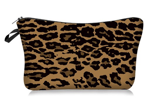 Water Resistant Makeup Bag Zebra Stripe