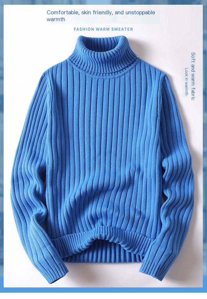 Cozy Sweater with High Collar