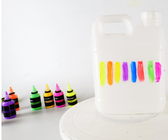 Artistic Creations with Fluorescent Paint