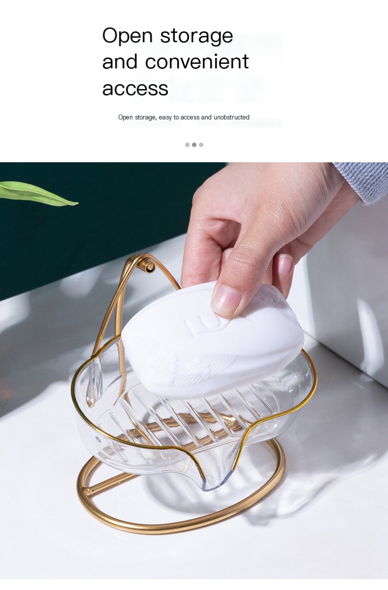 Light Luxury Cradle Soap Box Image 7