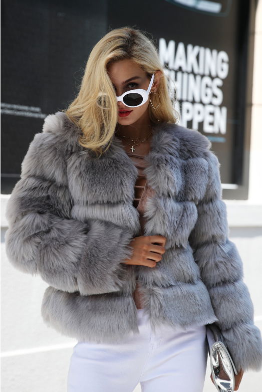 Faux Fur Jacket Image 3
