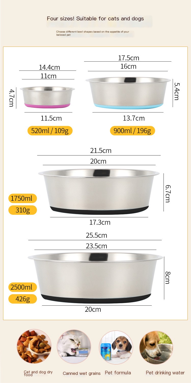 Variety of Pet Bowls