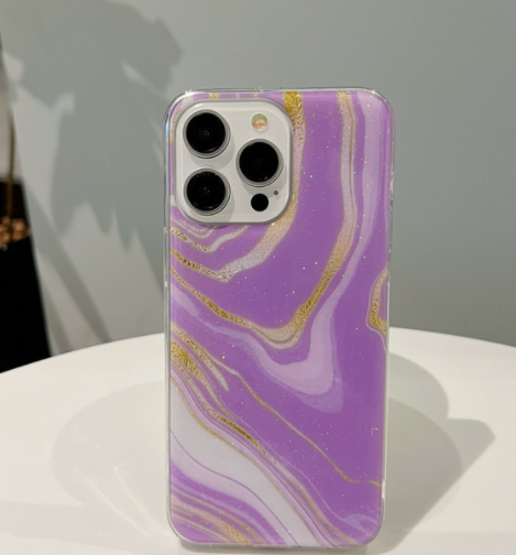 Colorful Crystal Marble Pattern Phone Case