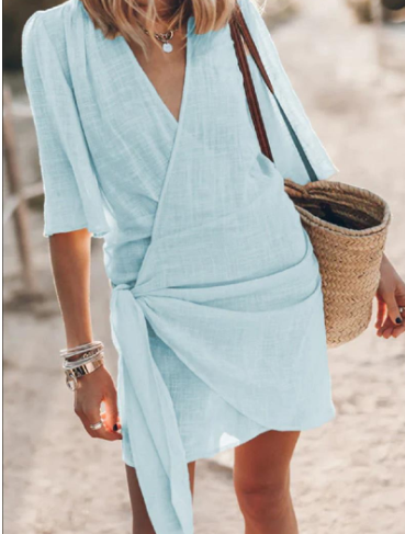 Cotton-Linen Blend Dress
