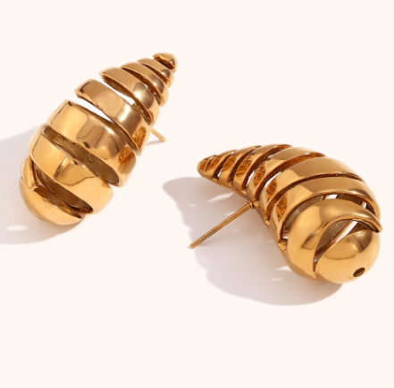 Minimalist 18K Gold-Plated Earrings