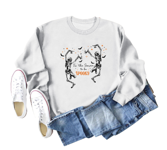 Black Loose Long Sleeve Sweatshirt