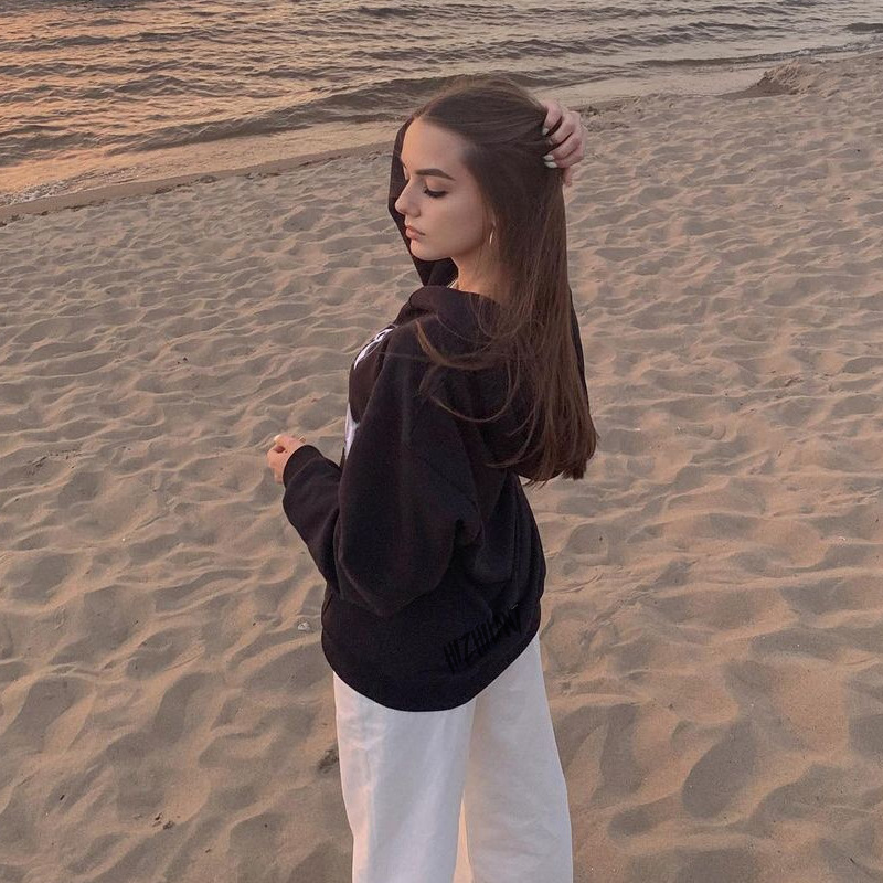 Lifestyle image of the hoodie