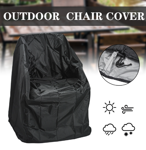 Waterproof High Back Chair Covers Furniture Protection Cover Outdoor Patio Garden image