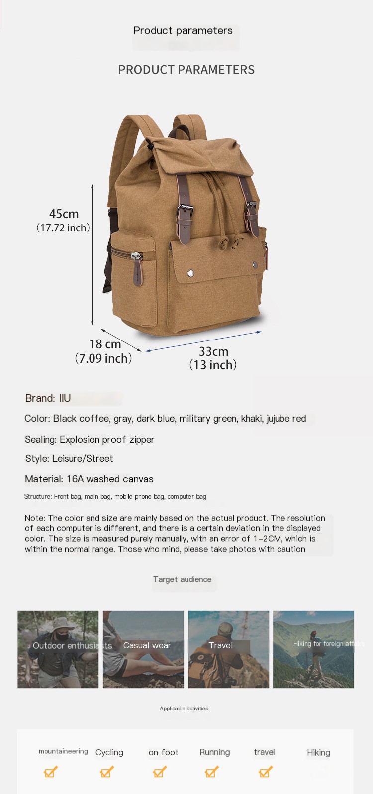 Canvas Backpack