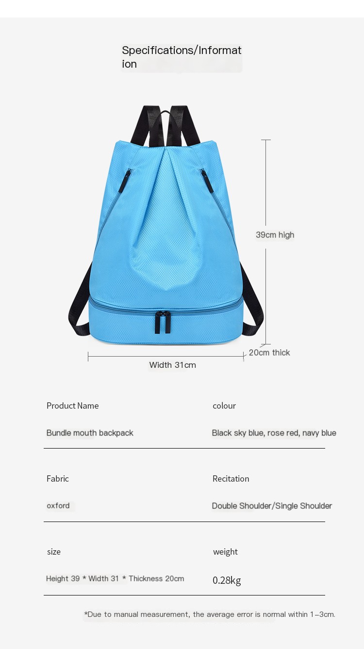 Swimming Bag Dry And Wet Separation