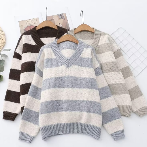 Blue bar sweater