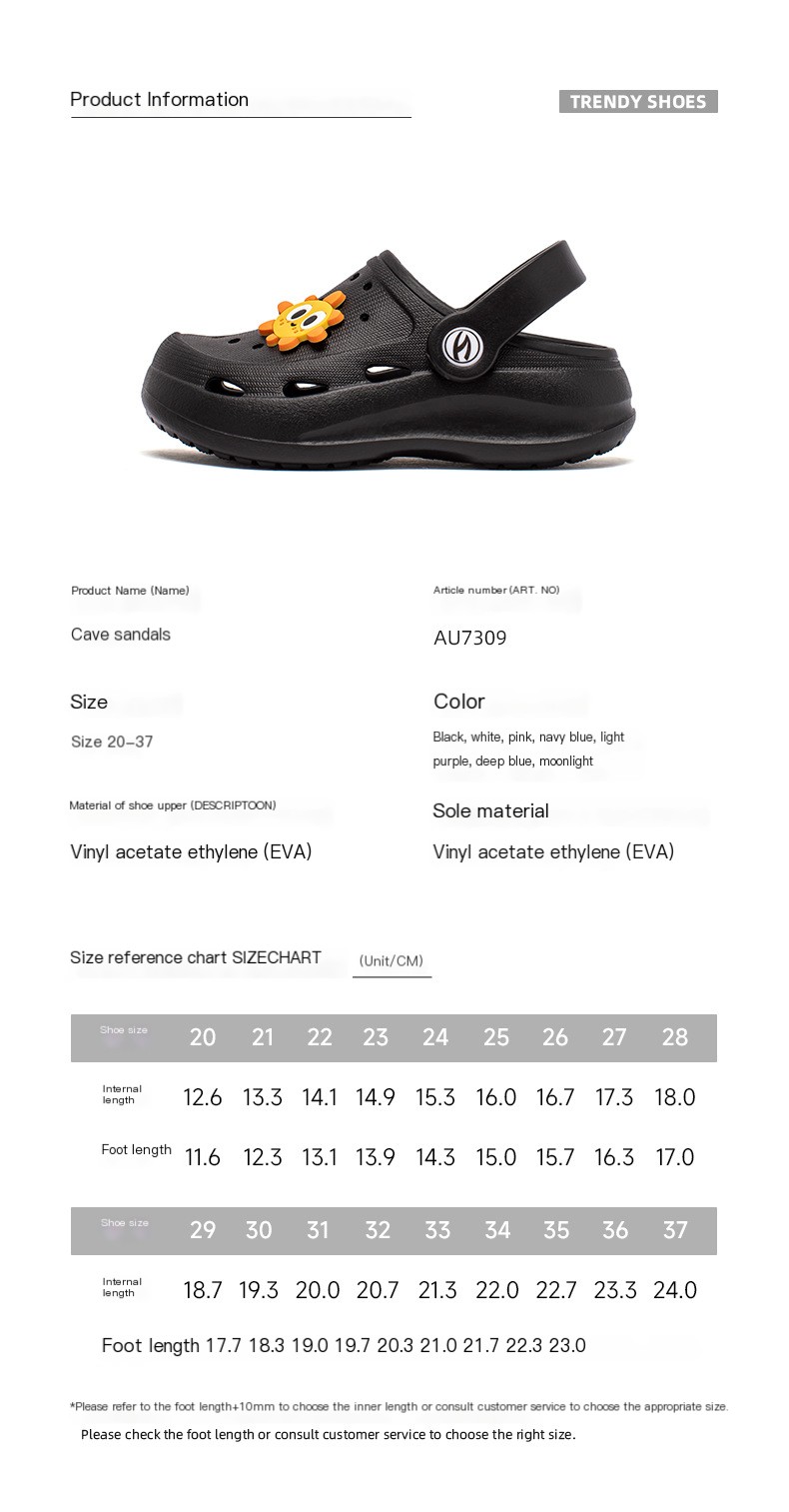 Baby Soft Bottom Baotou Sandals and Slippers