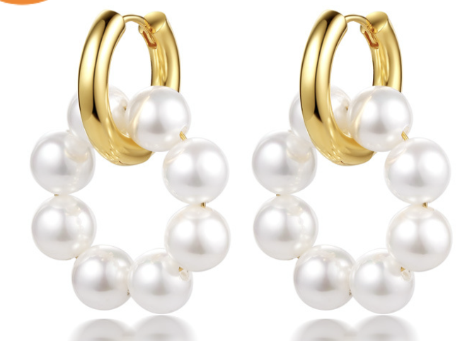 Pearl Earrings Image 1