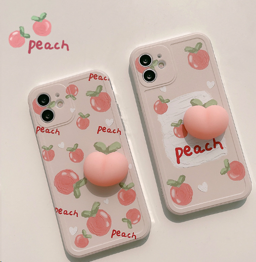 Three-Dimensional Pinch Peach Phone Case