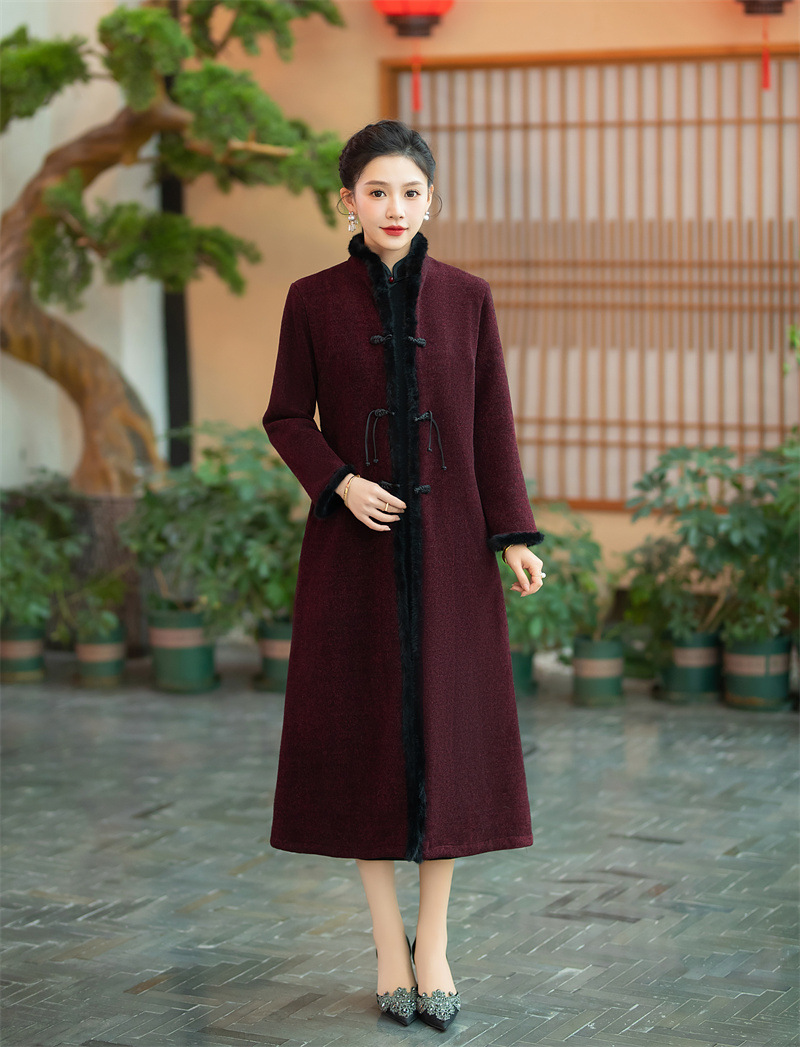 High End Rex Rabbit Woolen Coat Image 2