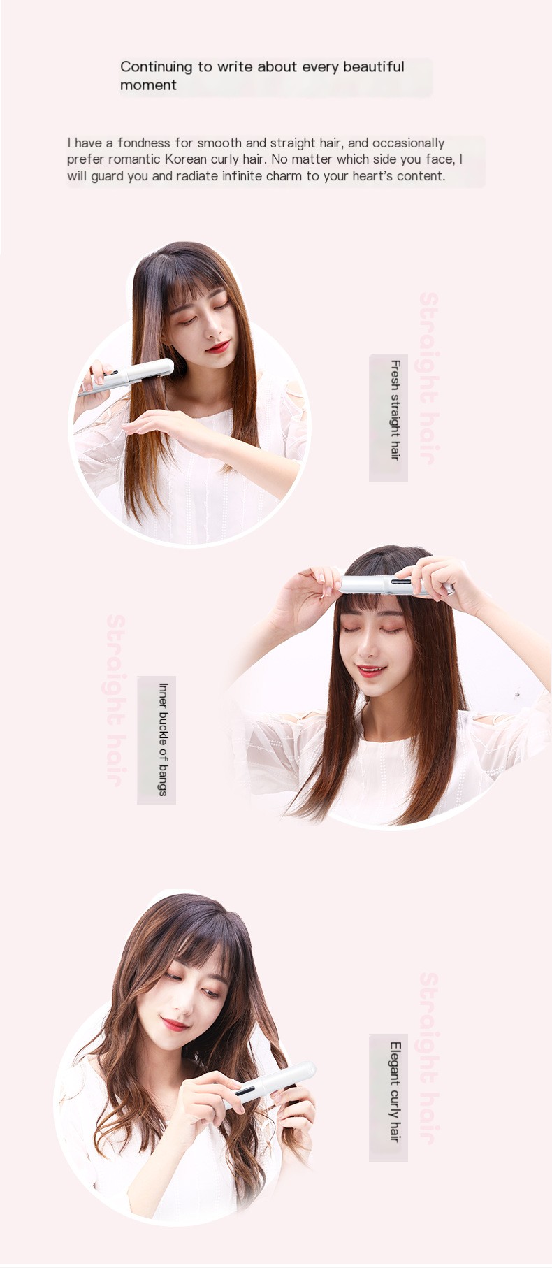 Hair Straightener Pink