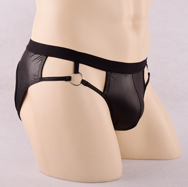 Men's Patent Leather Underwear Front View