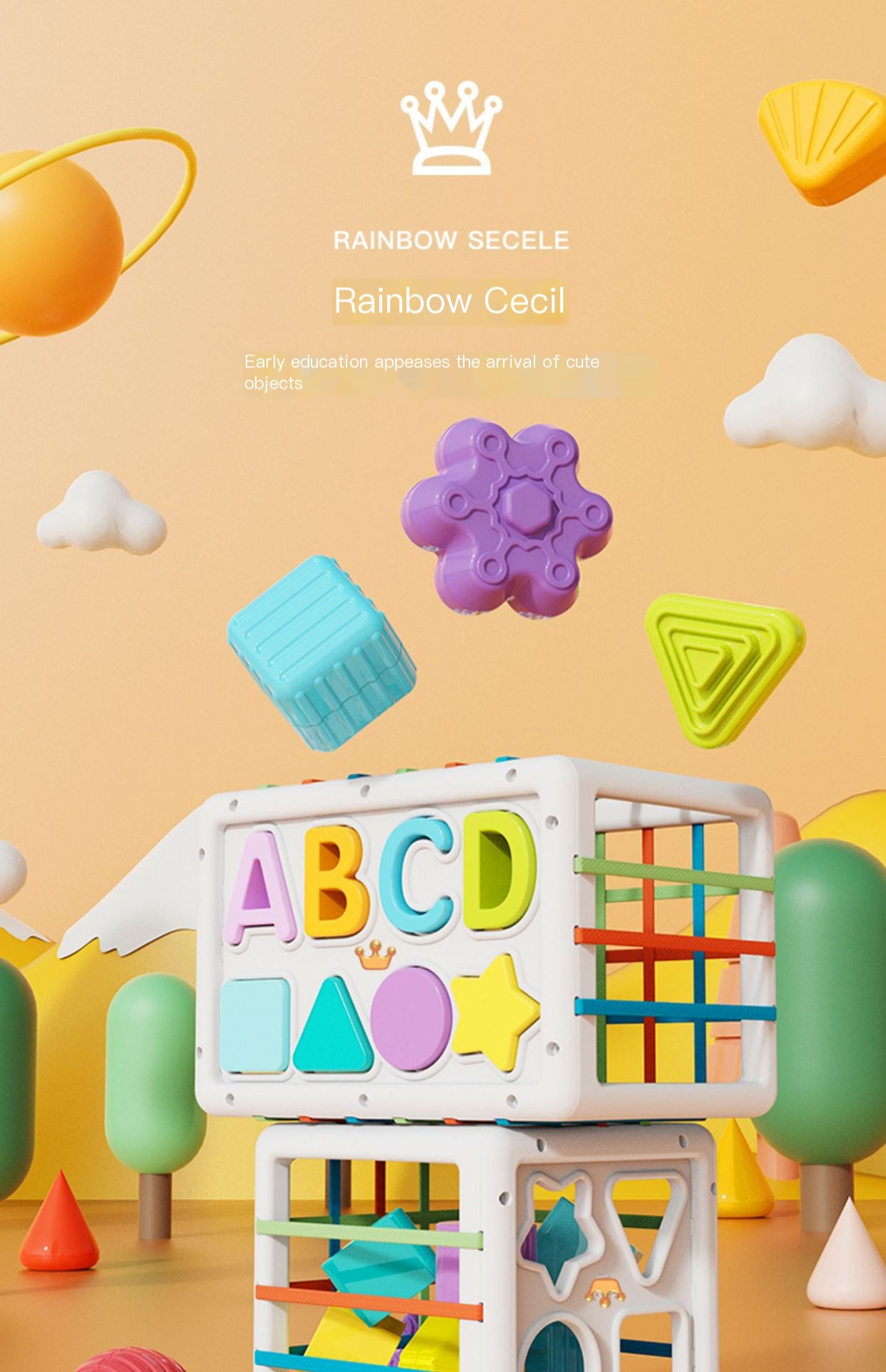 Rainbow Sesele Toy Image 1
