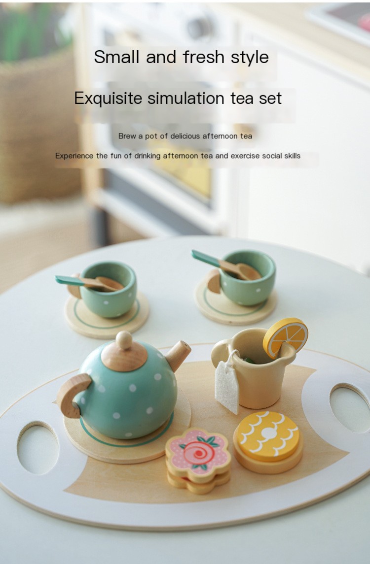Wooden Tea Set Image 4