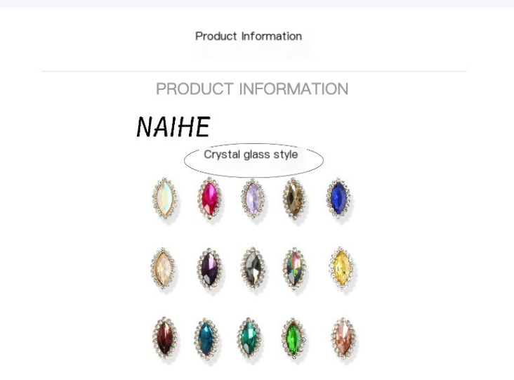 Colored Horse Eye Glass Rhinestones 2