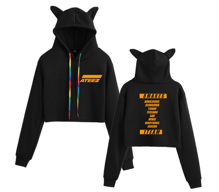 Cropped Cat Ear Sweatshirt Image 2