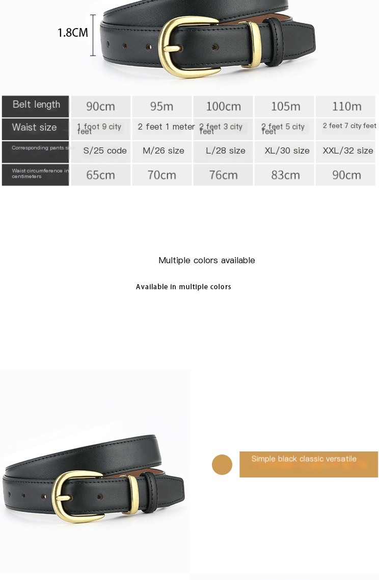 Leather Belt in Fashionable Style