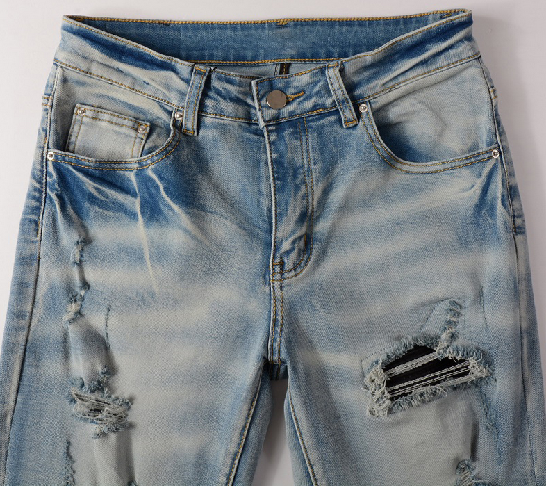 Ripped Patch Jeans Style 6