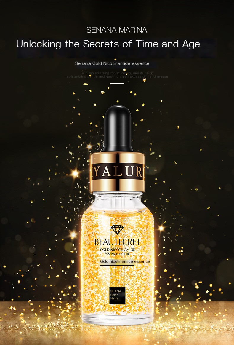 Sinana Gold Essence Hydrating Moisturizing Improving Fine Line Brightening Niacinamide Essence Female Factory Wholesale