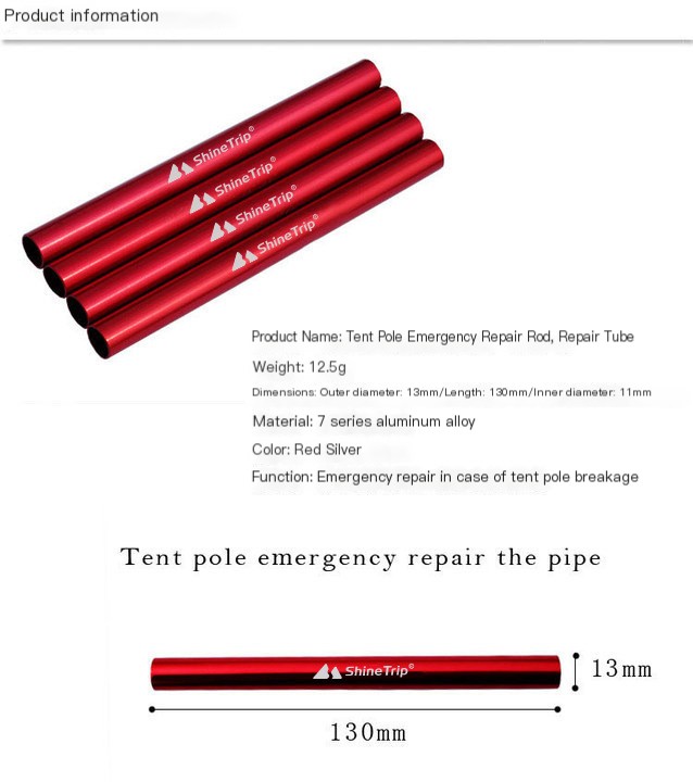 Tent Repair Tube Red