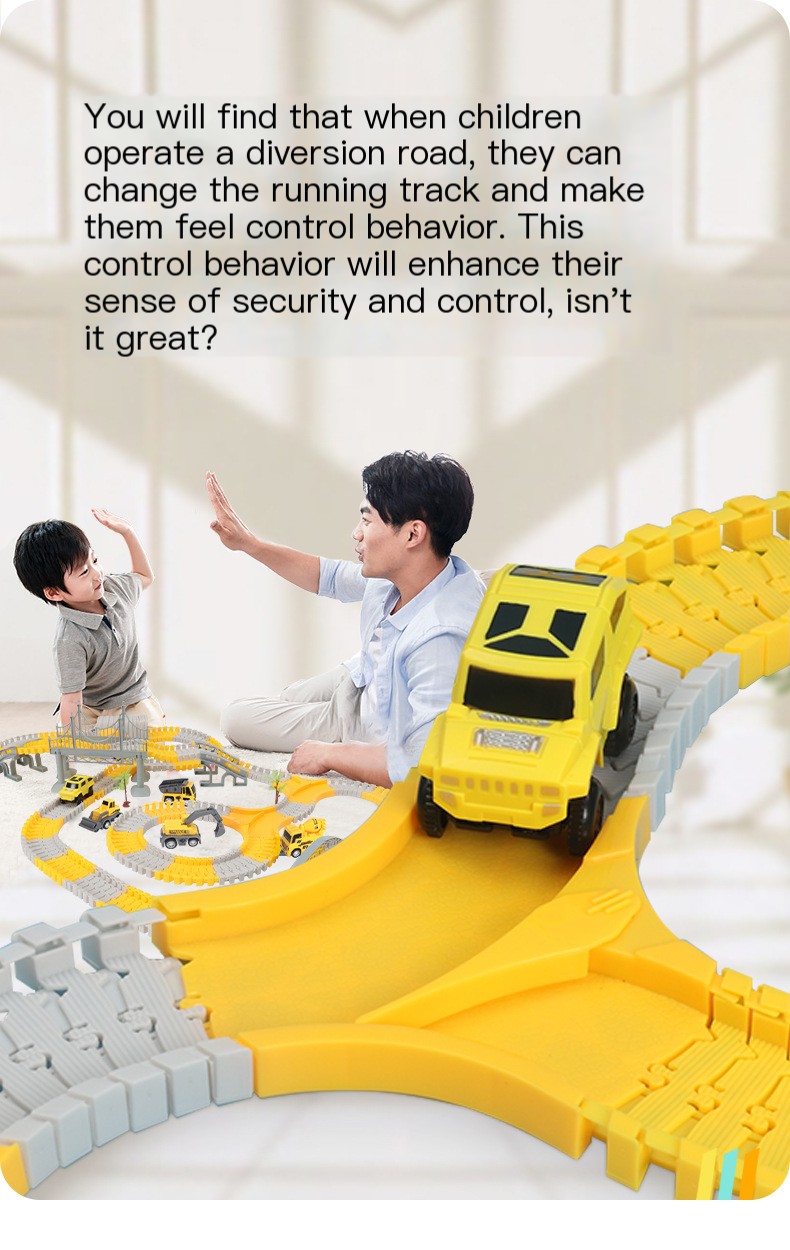 Transformable Electric Engineering Toy Train Image 2