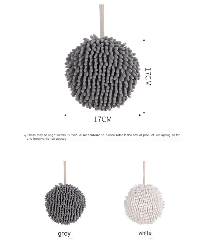 Fuzzy Ball Hand Towel