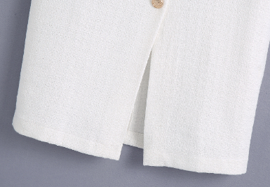 European Station Textured Woolen Skirt Image 2