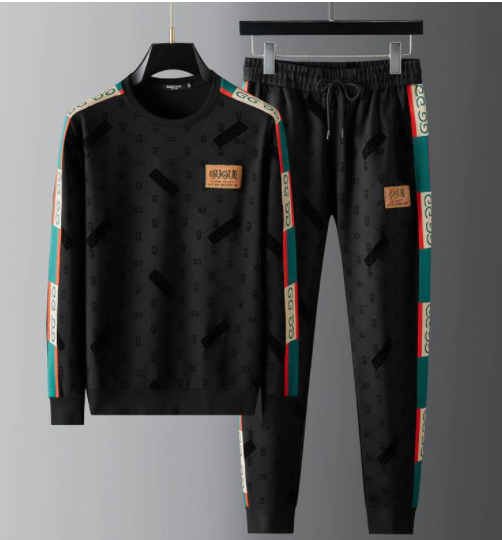Trendy Embroidered Men's Casual Sports Set Image 2