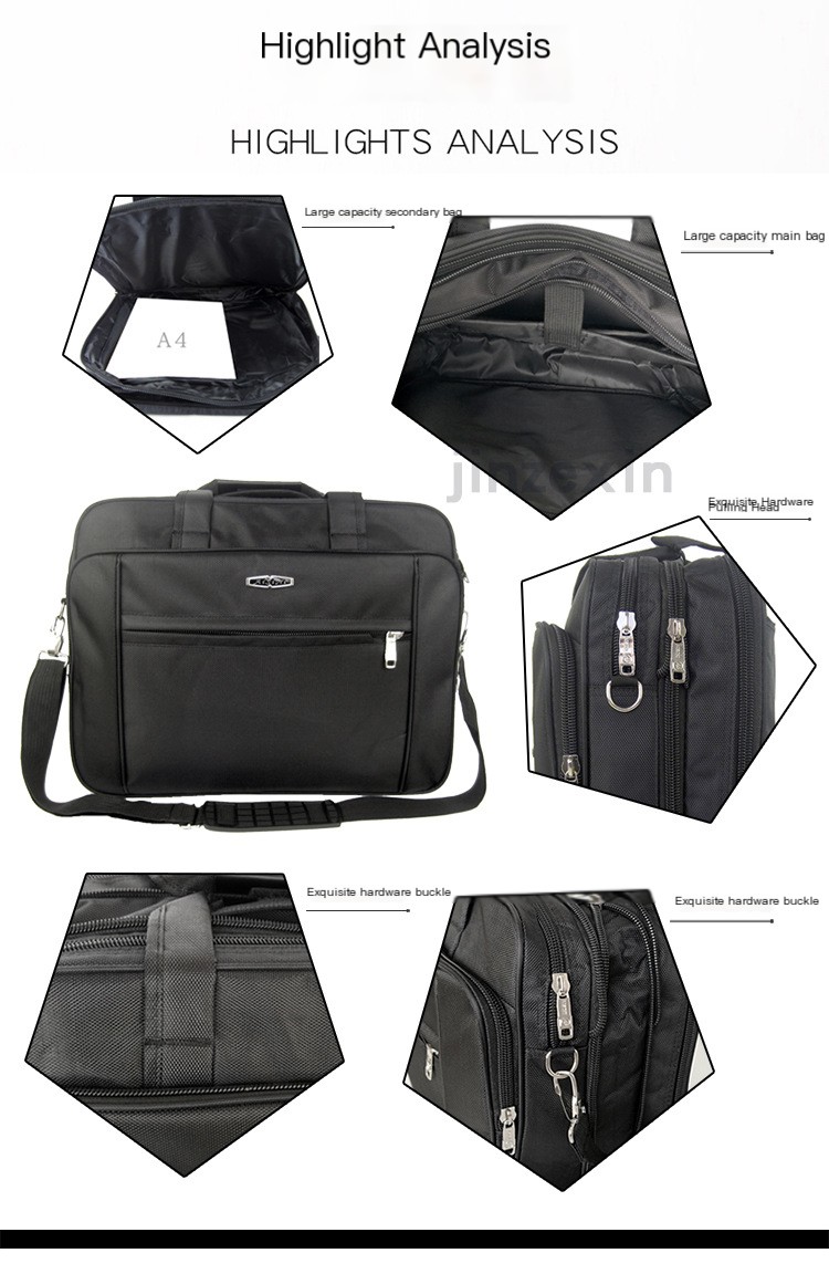 Interior of Men's Crossbody Briefcase