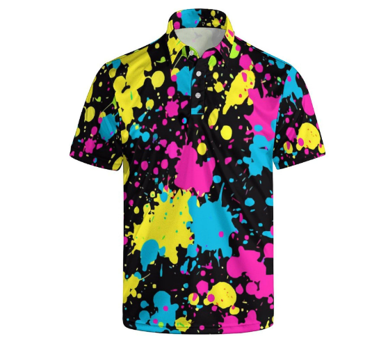 Fashion USA Flag Pattern Polo Shirt