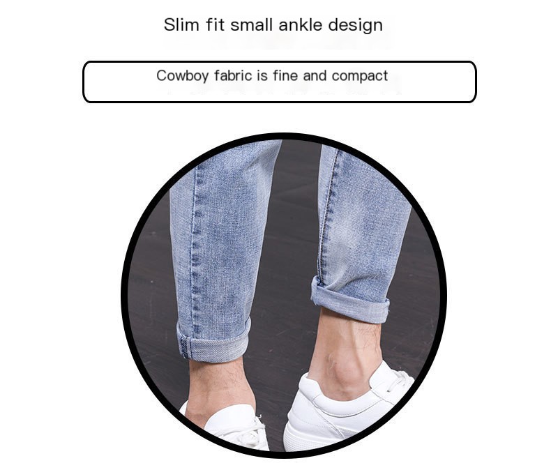 Men's Winter Velvet Jeans P302 Blue