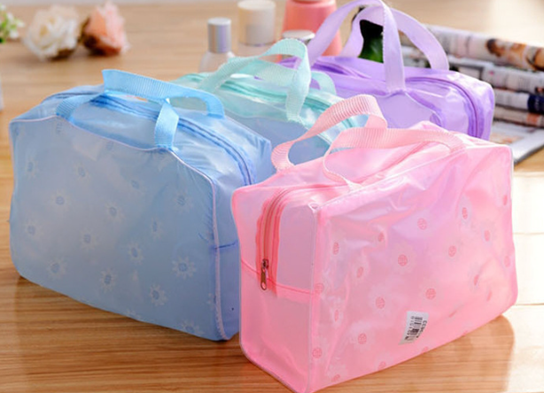 Waterproof Cosmetic Bag Floral Pattern
