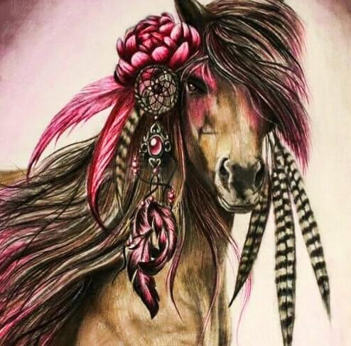 DIY Diamond Painting Horse